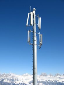 GSM Antenna installed in swiss alps